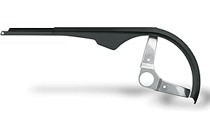 SKS Germany - Cadena Negra de 158 mm, 175 mm y 199 mm Fahrradkettenschutz (geeignet für Naben- Oder Kettenschaltung, mit verstellbarem Profil, aus schlagfestem Kunststoff und Aluminium), Schwarz
