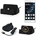 Produktbild Für Huawei P9 Lite Dual Sim Docking Station Micro USB Tisch Lade station Dock Ladegerät Dockingstation Tischlader Charger Cradle für Huawei P9 Lite Dual Sim inkl. Kabel zum Laden und Synchronisieren, schwarz - K-S-Trade®