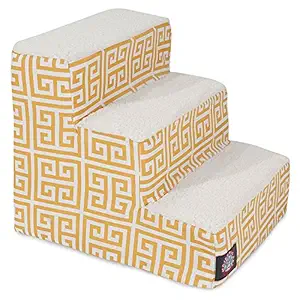 3 Step Portable Pet Stairs By Majestic Pet Products Citrus Towers Steps for Cats and Dogs Orange