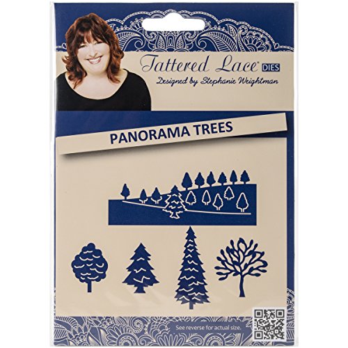 Create and Craft Metal Tattered Lace Die-Panorama Trees