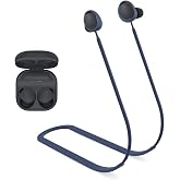 Coverzone Samsung Galaxy Buds2 ile uyumlu/Galaxy Buds2 Pro ile uyumlu Yumuşak G&uuml;&ccedil;l&uuml; Silikon &Ouml;zel Kaymaz Tasarım Spor Kaybolma