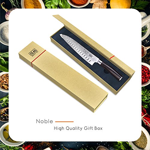 Küchenmesser Professionelle Damastmesser 67 Schichten VG 10 Core mit Pakka Holzgriff - 7