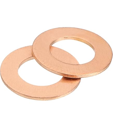 10 Rondelles Joint Torique Cuivre - 22x14x1mm - Pour Étanchéité - Marque Uxcell - Neuf - Universel