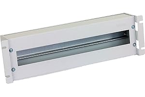 Triton RAC-JL-X02-A1 Schutzschalterleiste 3 HE Abdeckung mit Hutschiene weiß