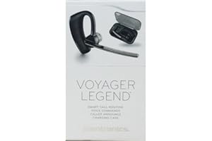 Plantronics Voyager Legend Headset with Portable Charging Case, Black
