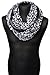Produktbild XXL Loop Damen Schal und Tuch Schlauchtuch Black and White Style Punkte Muster