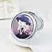 Anself Portable Mini Cosmetic Mirror Makeup Mirror Double Sides Mirror