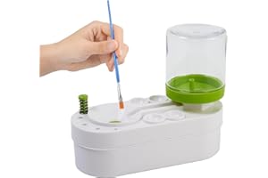 WINNSELL Paint Brush Rinser, Paint Brush Cleaner Tool, Water Cycle Brish Rinser, Multifunctional Paintbrush Washing Machine for Water Based Paint Brush, Acrylic Brush, Makeup Brush