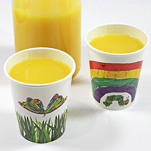 Talking Tables TVHC-CUP Very Hungry Caterpillar Papier Tasse X 2 Designs, Pappe, mehrfarben, 7.5 x 1.25 x 24 cm - 2