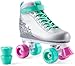 SFR VISION II PLUS Kinder Rollschuh 2017 Rollerskates Skates Mädchen Frauen Rollen Inliner pink weiß lila mint silber silver