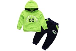 Ensemble Bébé Sweat à Capuche + Pantalon élastique - 2 Pièces - Matière Douce Mélange Coton - Pour Automne