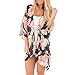 Produktbild ITISME Damen Strickjacke Frauen Sommer Plus Größe Strand Floral Chiffon Kimono Cardigans Cover Ups Warme GrüN Strickwesten Baumwolle Dunkelblaue Pullover Grauer Braune Wollcardigan
