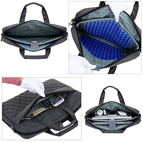 Notebook Tasche Aktentasche Laptop Tasche Laptoph  lle Laptoptasche 15 6 Zoll  wasserfest stabiler Schock-Airbag Verdickungsschutzschicht espandierte 