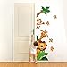 Produktbild wall-art R00008 Wandaufkleber für Kinder Tiere Safari 3, Wallpaper, Mehrfarbig 30 x 120 cm