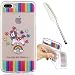 Produktbild iPhone 7 Plus 5,5" Silikon Handyhülle, Silikon Hülle für iPhone 7 Plus (5,5 zoll) ,Edaroo Cute Fun LustigKarussellMotiv Bunte Malerei Ultra Slim Dünn Klar durchsichtig Transparent Weich Silikon Gummi TPU Gel Schutz Rückseite HandyHülle Bumper Flexibel Schutzhülle Kratzfest Case Cover für mädchen jungs frauen Für iPhone 7 Plus (5,5 zoll)