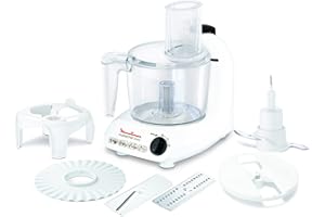 Moulinex Master Chef Robot multifonction, Puissance 500 W, 2 vitesses + fonction pulse, Râper, trancher, hacher, émulsifier, mixer FP211110