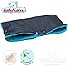 BabyMatex ** SOFT FEEL BLACK / AQUA ** Handwarmer for Baby Pushchair / Pram / Stroller Hand Warmer Muff