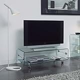 mesas tv de cristal Mesa TV Mesas de Televisión de Cristal : Modelo BILBO de 100x35x50