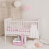 Puckdaddy Babybett „Wolke“ 140 x 70 cm weiß, auch als Kinderbett nutzbar - 5