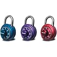 Master Lock Padlock, Standard Dial Combination Lock, 1-7/8 in. Wide, Assorted Colors, 1530DCM