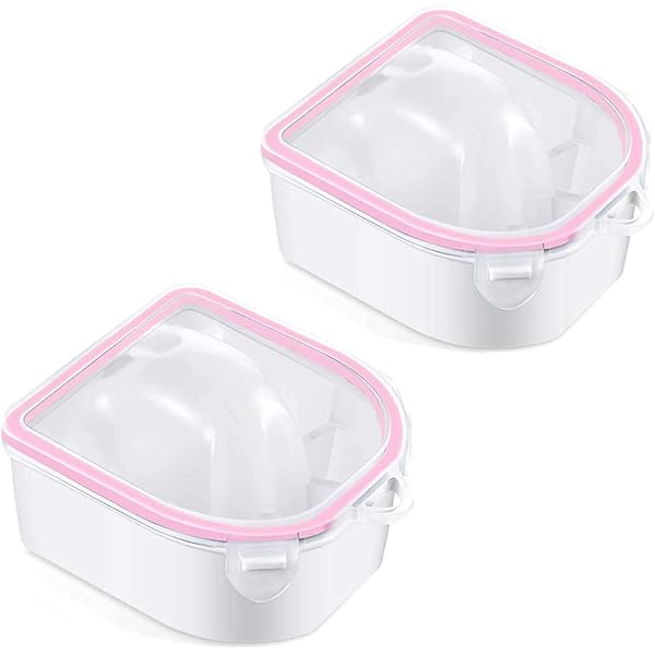 N&BF Manikürschale Lila - Ergonomische Handbad-Schale Aus Kunststoff Für Nagelpflege