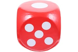 Yardwe Giant Foam Dice 7.9 Inch Large Six-Sided Dice Toy for Party Games Raffles Family Gatherings Travel and Game Accessories