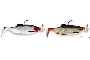 Westin Rubber Fish Set - Ricky The Roach R N R - 2pcs - 7cm & 10cm - Perch & Zander - Ready Assembled - Clear & Cloudy Water