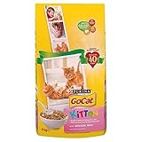 Go-Cat completo gatito hasta 1 año con pollo, zanahorias y carrotes de leche 2 kg