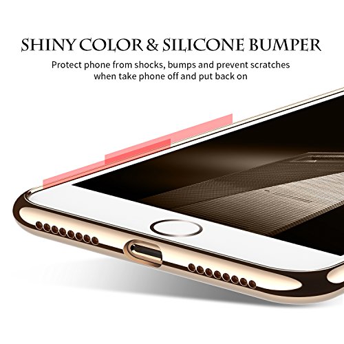 Humixx Funda iPhone 7  Anti-Rasgu  os Resistente Espalda Dura y Suave Interior de Silicona Carcasa Protectora 360 Grados Protecci  n H  brida de Ca  da Caso Antigolpes Case Cover para Apple iPhone 7