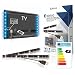 Produktbild Eurosell 2 Stück USB LED Stripes Streifen + Fernbedienung für Fernseher TV - dimmbar selbstklebend RGB - Hintergrund Licht Stimmungsleuchte