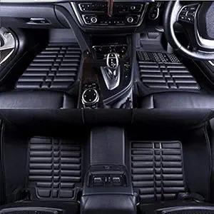 Eagle Leatherite 5D Car Floor Mats for Hyundai Grand I10 (Black)