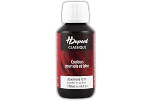 H DUPONT - Peinture Sur Soie Classique Havanais N°106 - Pot De 125 ml - Colorants acides pour une qualité supérieure - Idéal pour les professionnels -DU0600125811C