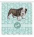 Produktbild Dog Shower Curtain Animal Decoration Bulldog by Ambesonne, Apartment Decor Adorable Purebred Cute Furry English Puppy Doggy Friendly Pet Owner Art Prints Dogs Vintage Bone Toy Fabric, Mint Green Khaki