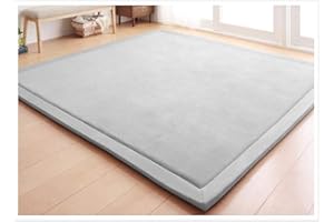 Loartee Teppich, Korallen-Samt, für Schlafzimmer, Wohnzimmer, Kinder, Arbeitszimmer, Küche, Kinderzimmer, Krabbeln, Wandern, Spiele, Yoga, Gymnastik, Nickerchen
