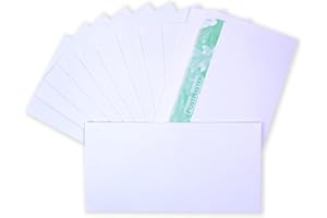 Postmaster Peel and Seal Envelopes Premium DL 80GSM Recycled White x 200 Pack