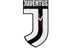 Giemme articoli promozionali - Orologio Parete Juventus Quadrato Prodotto Ufficiale Idea Regalo Calcio Serie A