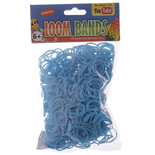 Preisvergleich Produktbild Loom Bands Blau 600 Stück #50181