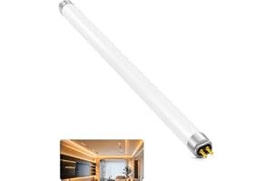 T5 8W lysrörslampor 288 mm, CFL-lampor varmvitt 3000K, G5 2-stiftsbas energisparande förbrukningsrörslampa, T5 hög effektivitet lampor, för nödbelysning och striplampor, 1 förpackning