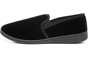 The Slipper Company Mens Black Full Slipper
