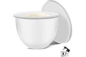 EASYBYMALL KitchenAid - Rivestimento in silicone per ciotola da cucina, 5 qt, per ridurre il rumore e le vibrazioni, colore: bianco