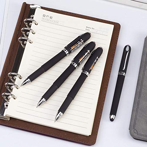 Bolígrafo De Pantalla Táctil Bolígrafo Capacitivo Bolígrafo De Gel Papelería De Oficina Escritura Fluida 0,5 Mm Bolígrafo Pantalla Estudiante De Negocios Tapa De Escritura Bolígrafo Paquete De 12