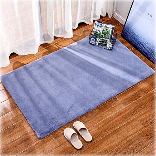 Cumay Tappeto Ultra Soft Faux Fur Area Tappeto Peluche, Tappeto Imitazione di Pelliccia di Coniglio, Furry Washable Tappetino Antiscivolo, Tappeto Soggiorno Camera da Letto