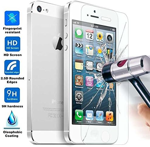 Tempered Glass Screen Protector Film for iPhone 5/5S