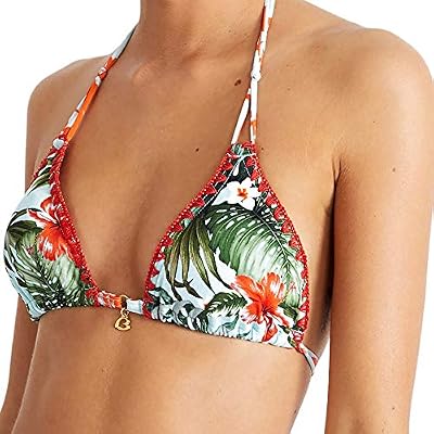 BANANA MOON NUCO Iquitos, Haut de Bikini Triangle, Bleu, Taille Fabricant: 36