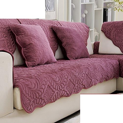 Sofa cushions,fabric simple modern european four seasons anti-slip combination leather sofa cover-C 110x205cm(43x81inch)