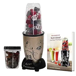 (Renewed) Wonderchef - 63152343 Nutri-Blend 400 Watts Juicer Mixer Grinder (Champagne)