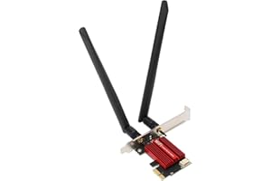 JUSTOP PCIe WiFi Card, AC 1200Mbps Wireless WiFi PCI-E Network Adapter, Bluetooth 4.2, 5GHz/2.4GHz Dual Band PCI Express Internal Network Card, Low-Profile, for Desktop/PC Gaming