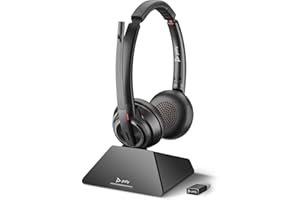 HP Poly Savi 8220 UC DECT 1880-1900 MHz USB-A Headset-EURO