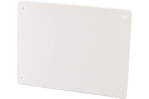 POLY POOL | PP0590.1 Coperchio Scatola Elettrica di Derivazione da Incasso Bianco - in Tecnopolimero Antiurto - con Viti di Fissaggio