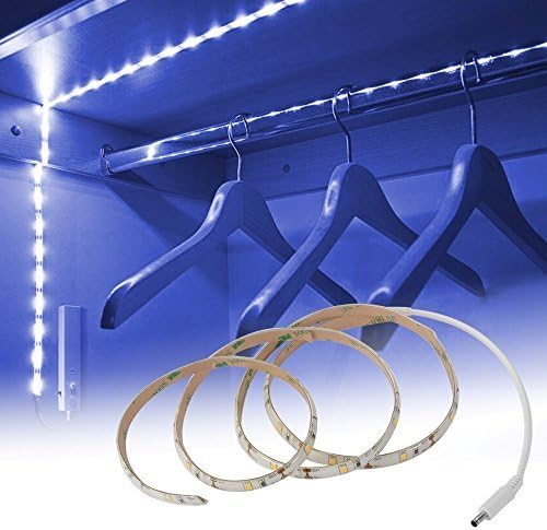 Bonega® Led Strip Rope Light Kit, Wireless PIR Motion Sensor Strip Light 1M 30 LED Battery Operated for for Wardrobe, Cabinet, Closet, Bedroom, Kitchen, Basement, Under Bed Night Lamp